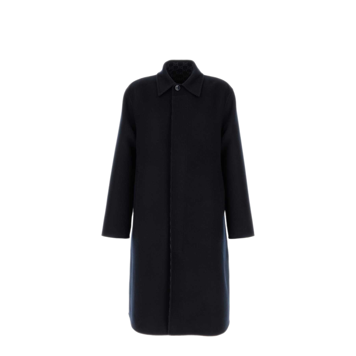 MAYFEYR - Gucci - Navy Blue Wool Blend Coat - 846632ZASZE4355