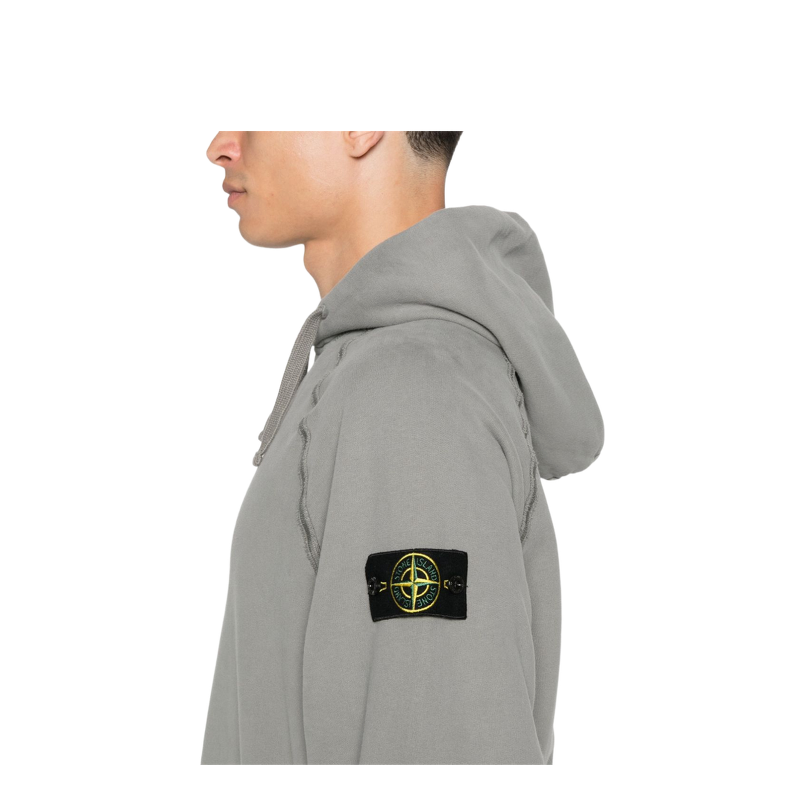 Hooded Sweatshirt in Brushed Organic Cotton Fleece
