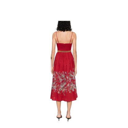 Printed Midi Dress