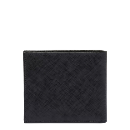 Saffiano Leather Wallet with Coin Purse - Nero (Black)