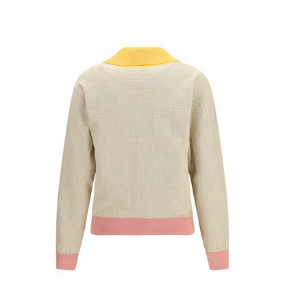 MAYFEYR - Fendi - Cotton And Silk Sweater With Logo - FZXE95AW4S