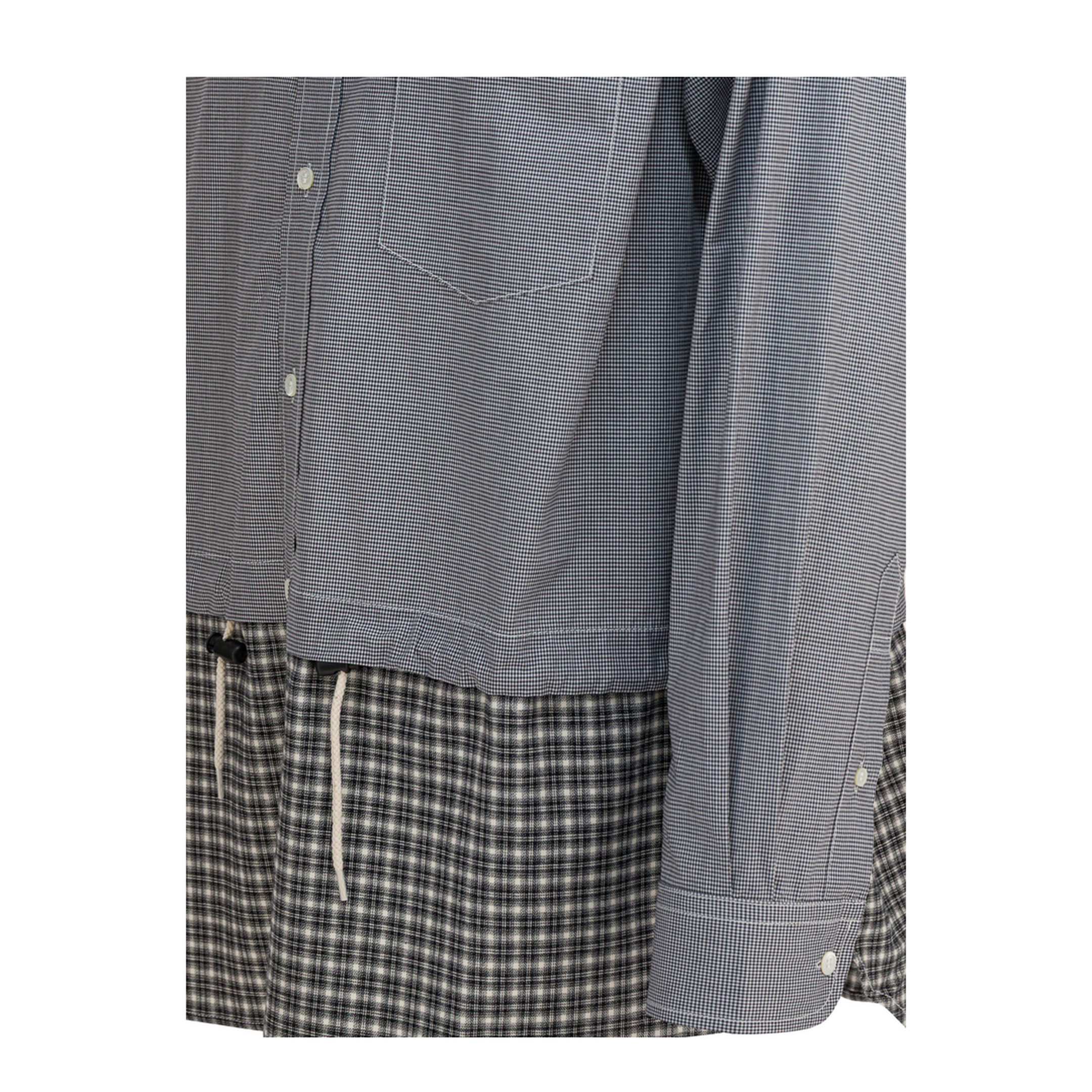 MAYFEYR - Comme Des Garçons Homme - Cotton Inset Shirt - HPB019W251WHITEBLACK