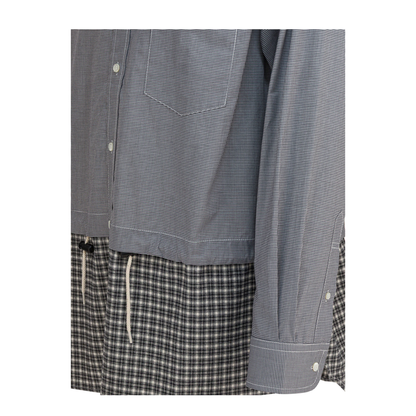 MAYFEYR - Comme Des Garçons Homme - Cotton Inset Shirt - HPB019W251WHITEBLACK