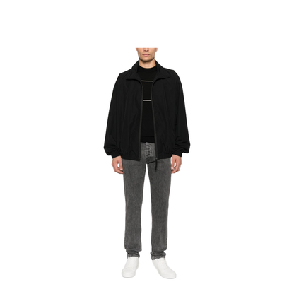Virgin-Wool Jumper with Jacquard Logo