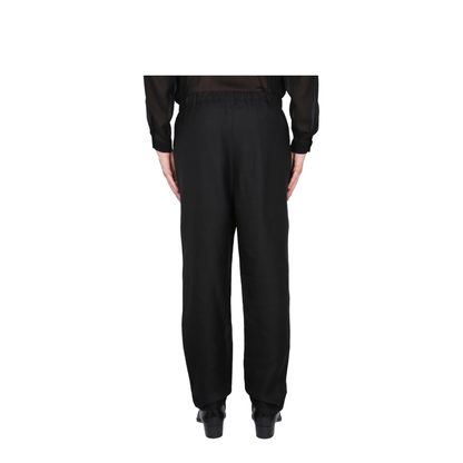 Black Viscose Blend Pant