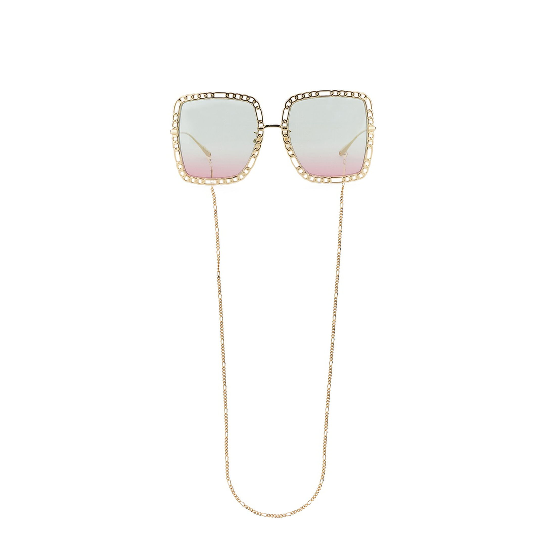 Rectangular Sunglasses with Chain