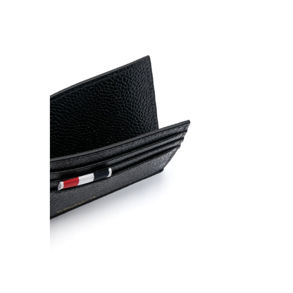 Pebble Grain Leather Single Card Holder