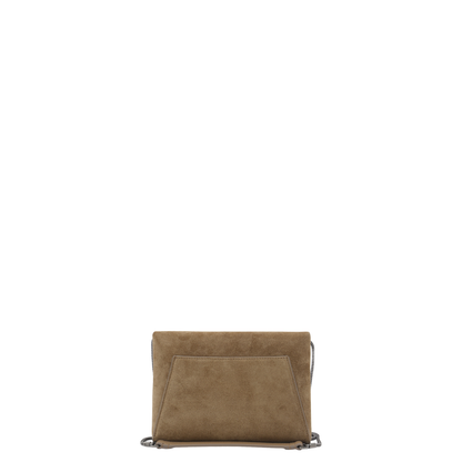 Suede Clutch Bag