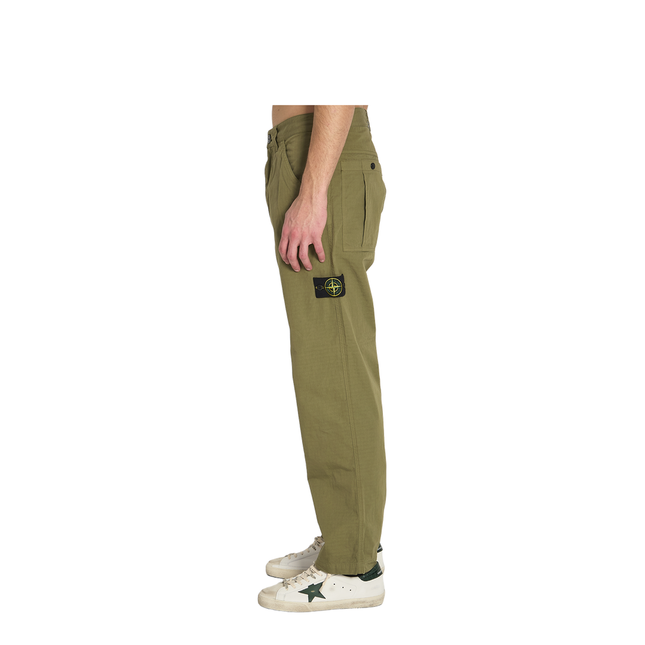 Mercerised Organic Cotton Ripstop Chino Trousers