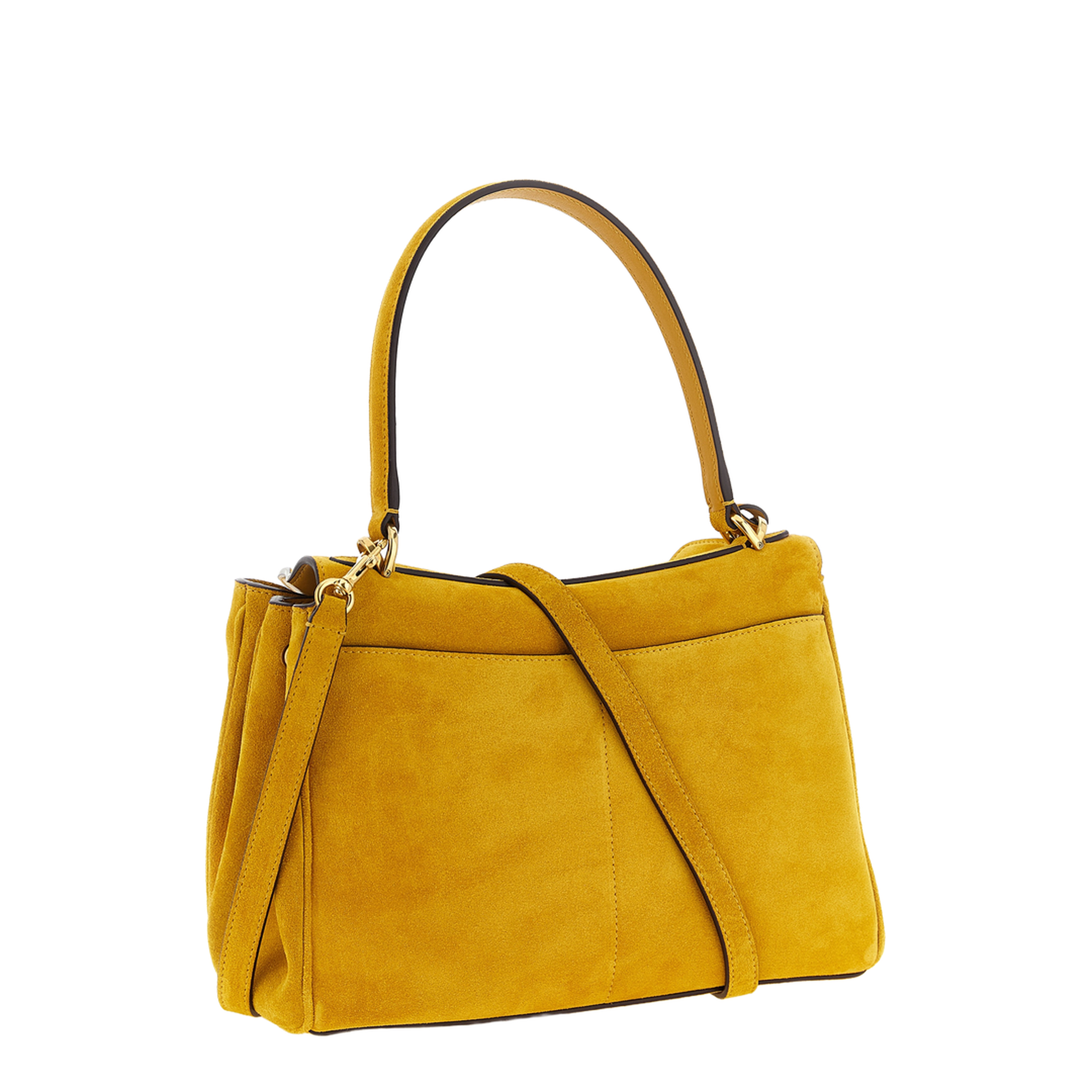 MAYFEYR - Balenciaga - Mustard Suede Small Rodeo Handbag - 7897792ACKO7016