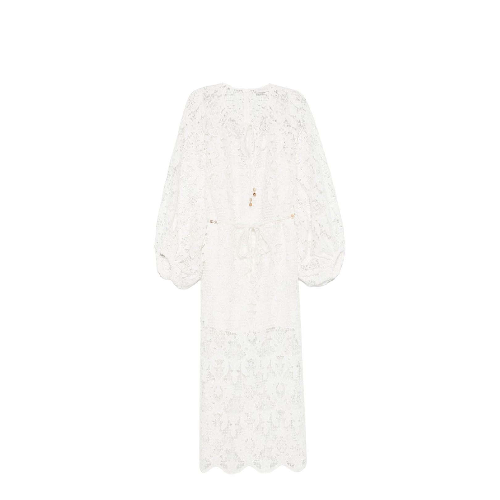 Coco Lace Midi Dress in White
