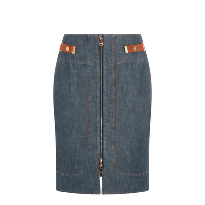 MAYFEYR - Fendi - Denim Skirt Denim Blue - FLQ609AW8HF0QB0