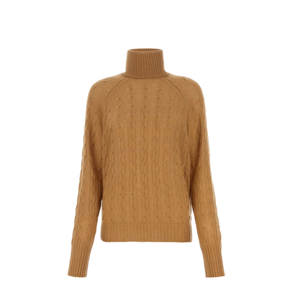 Braided Turtleneck Sweater