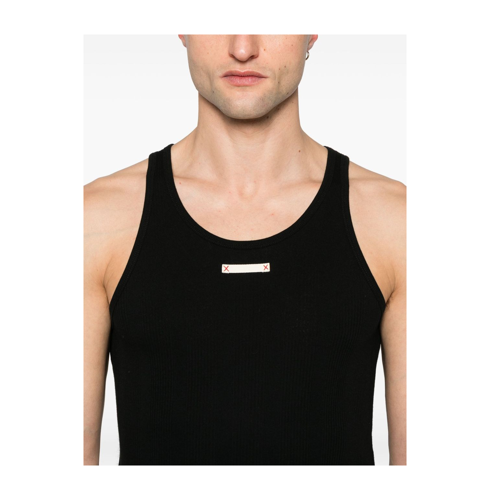 Logo Cotton Blend Tank Top