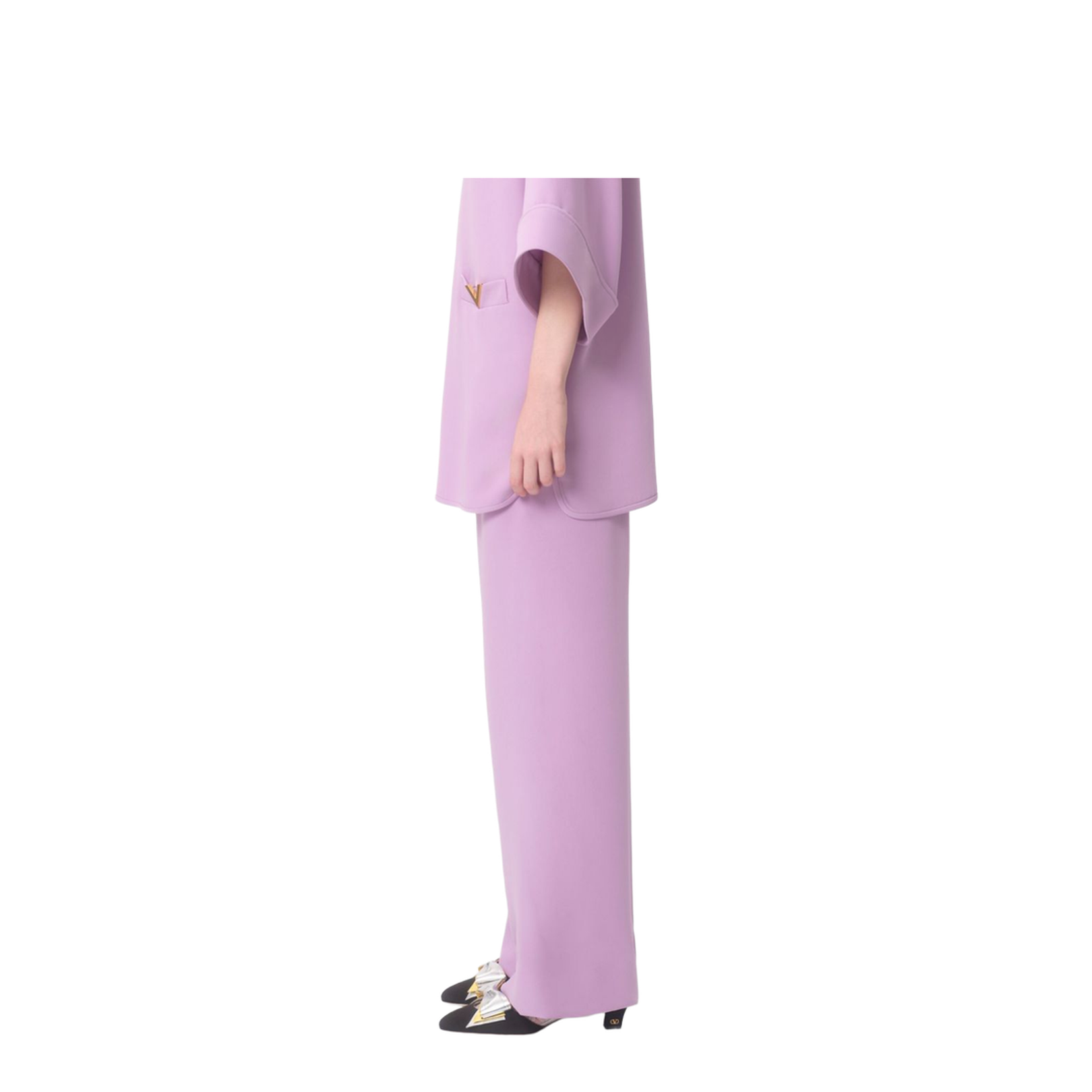 Silk Wide-Leg Trousers