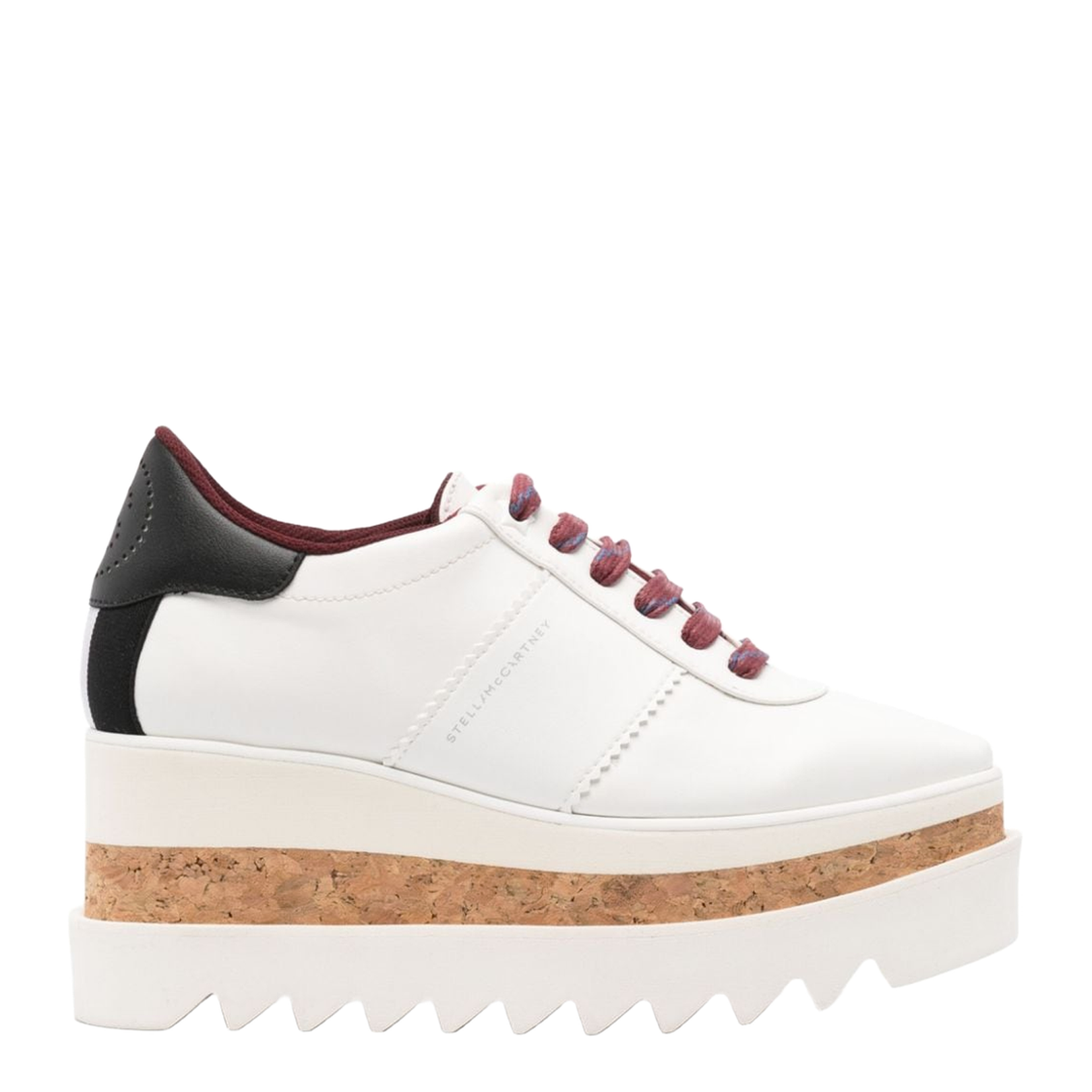 Pure White Sneak-Elyse Platform Trainers