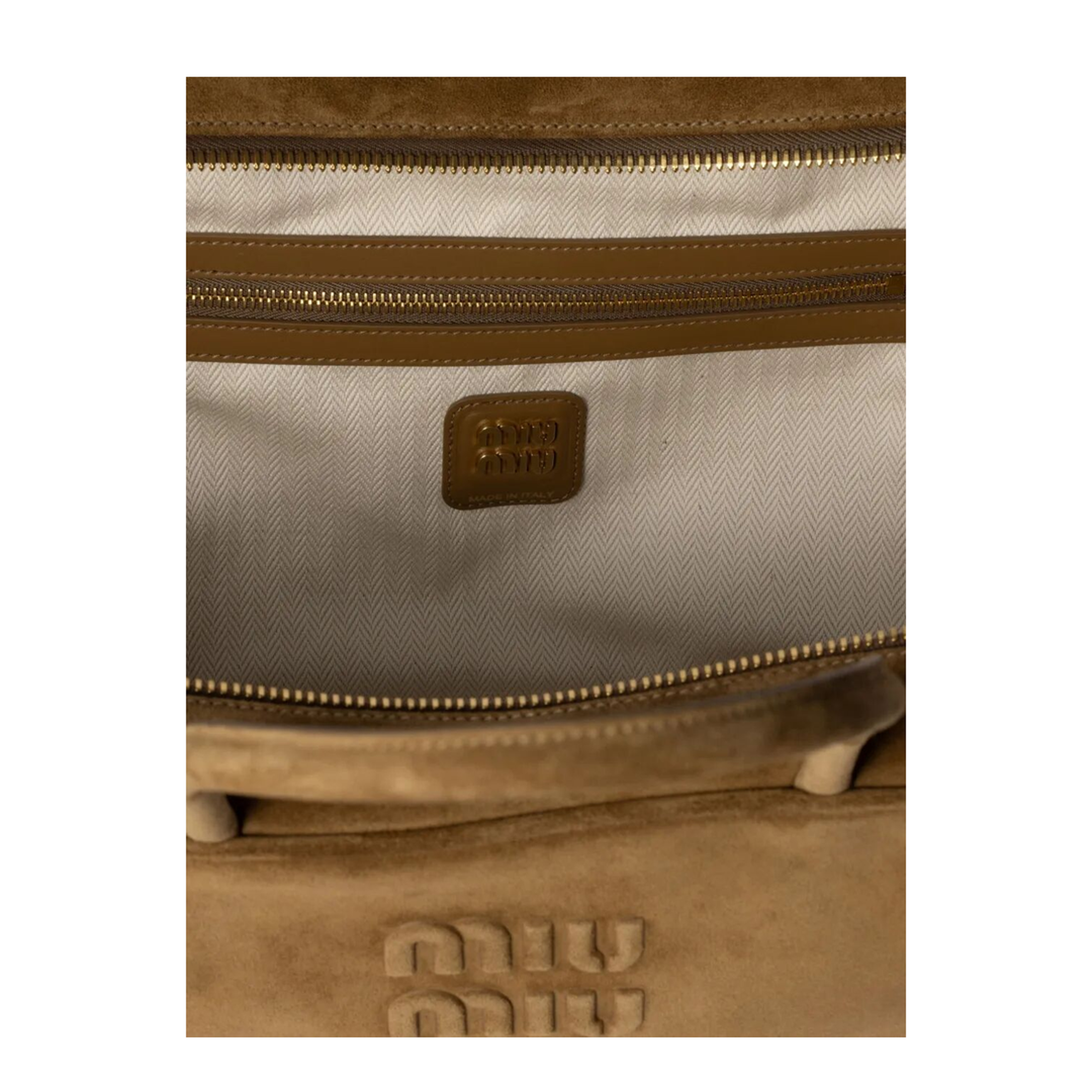 Beau Suede Medium Shoulder Bag Brown