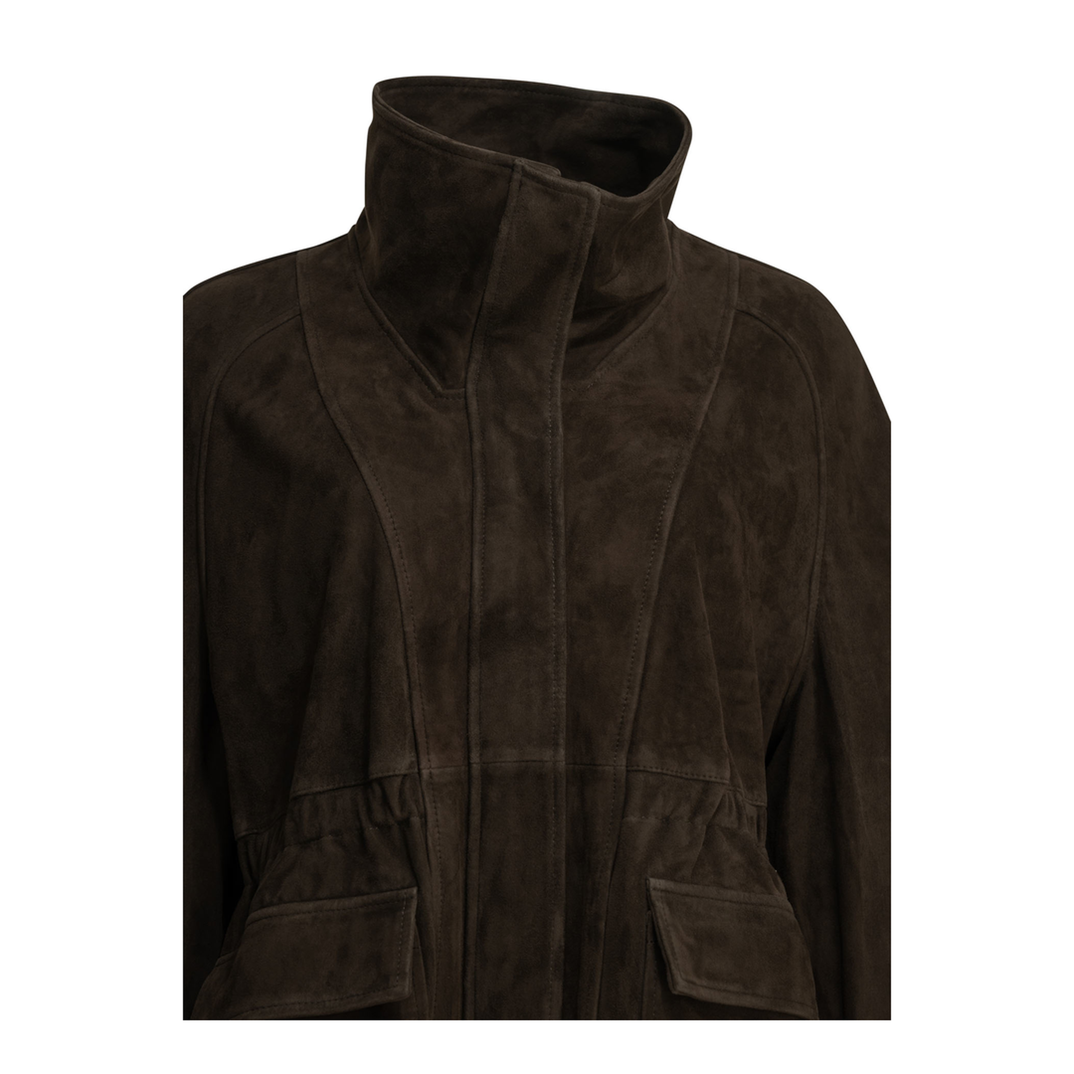 MAYFEYR - Nour Hammour - Quai Winona Leather Jacket - PF26JK02QUAISUEDEMOCHA