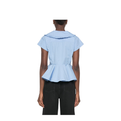 MAYFEYR - Ganni - Top Light Blue - A1040341ZZL