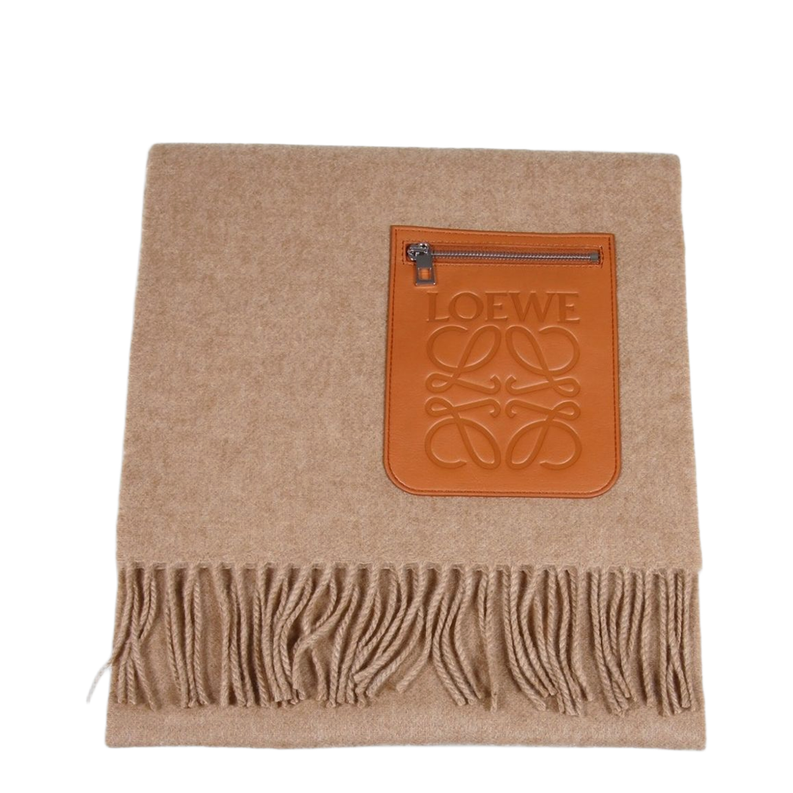 Wool and Cashmere Scarf with Pocket