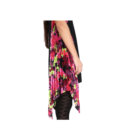 Orchid Logo Dress In Black