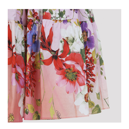 MAYFEYR - ROBERTO CAVALLI - Miami Flowers Cotton Midi Skirt - WQT3033AR32D0509