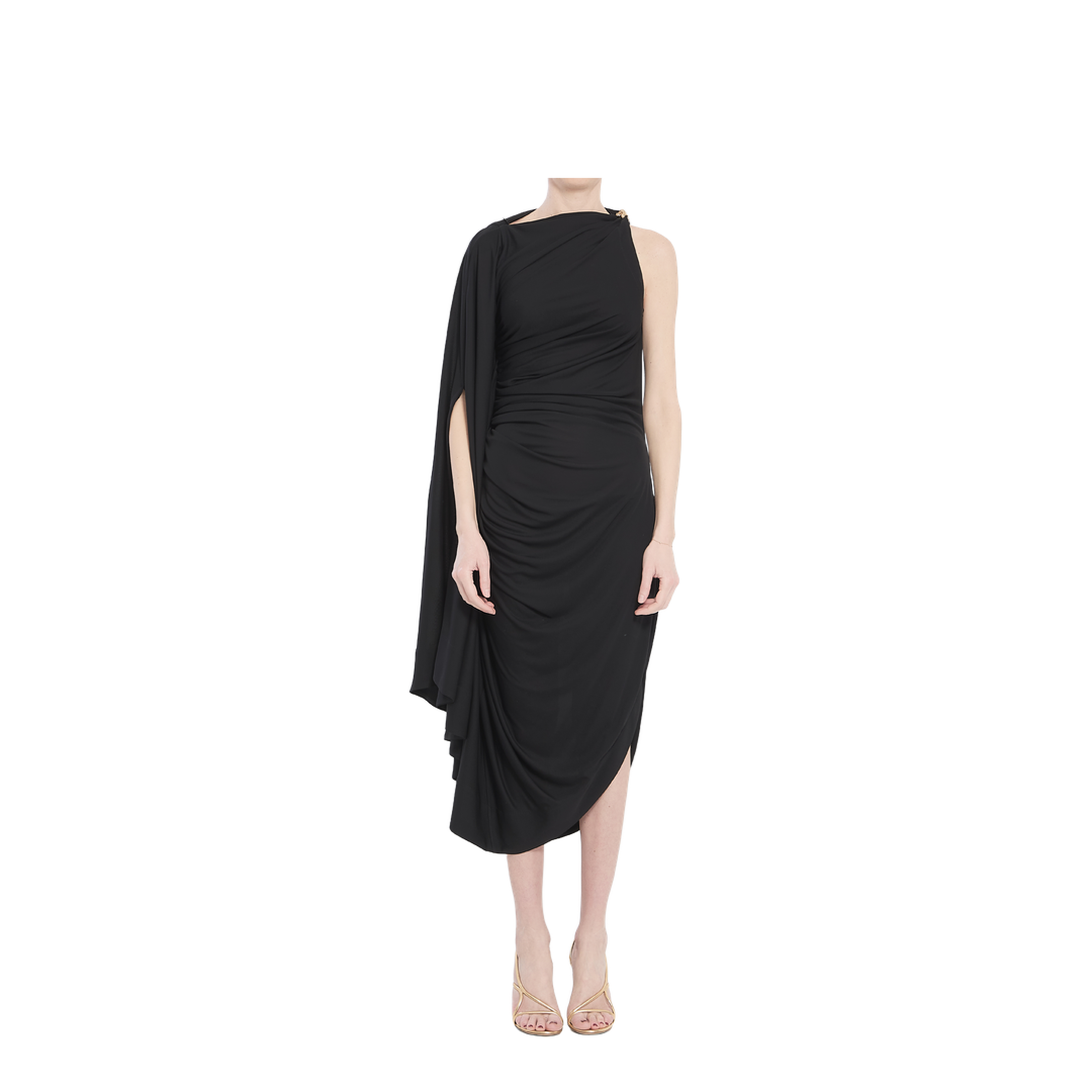 Viscose Jersey Draped Dress