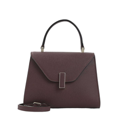 Iside Mini Millepunte Calf Leather Handbag - Claret Red