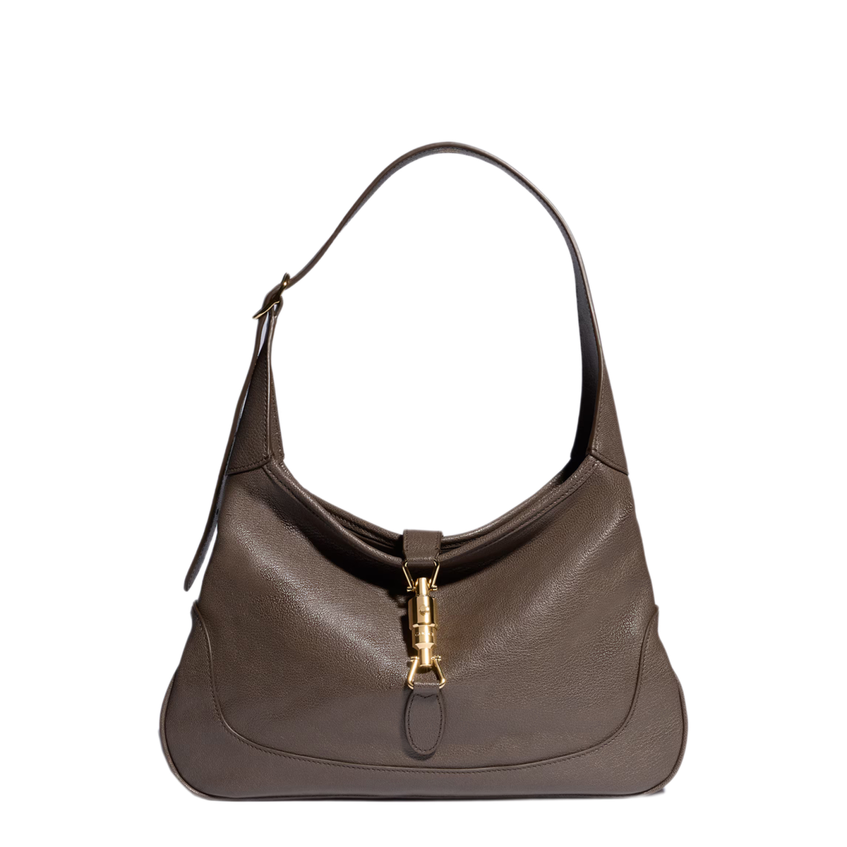 Jackie 1961 Medium Soft Grain Leather Shoulder Bag - Dark Taupe