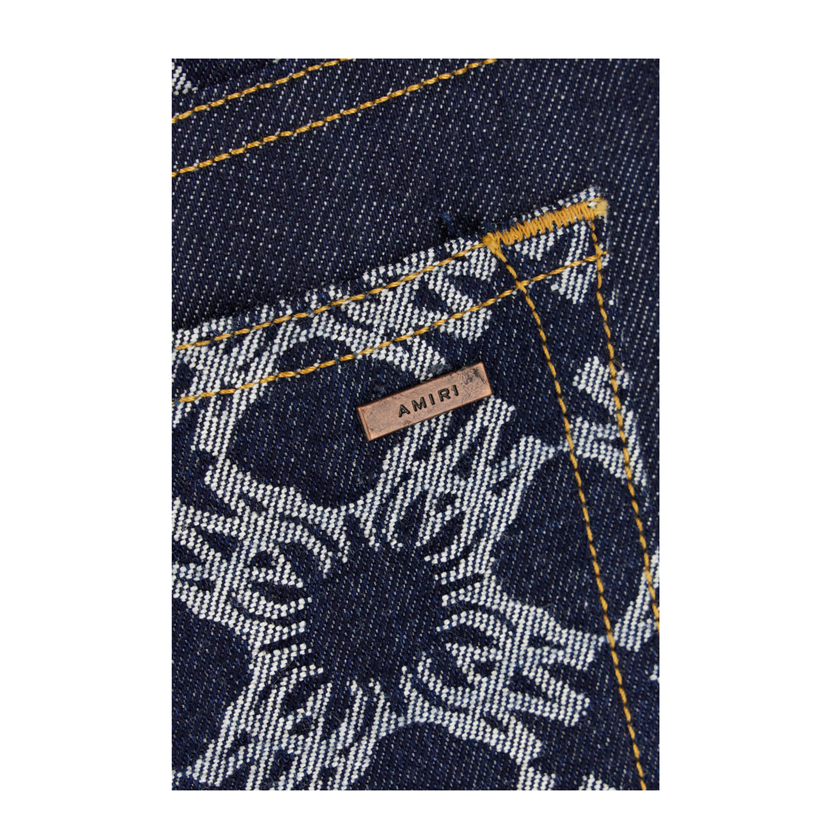 Blue denim mini skirt