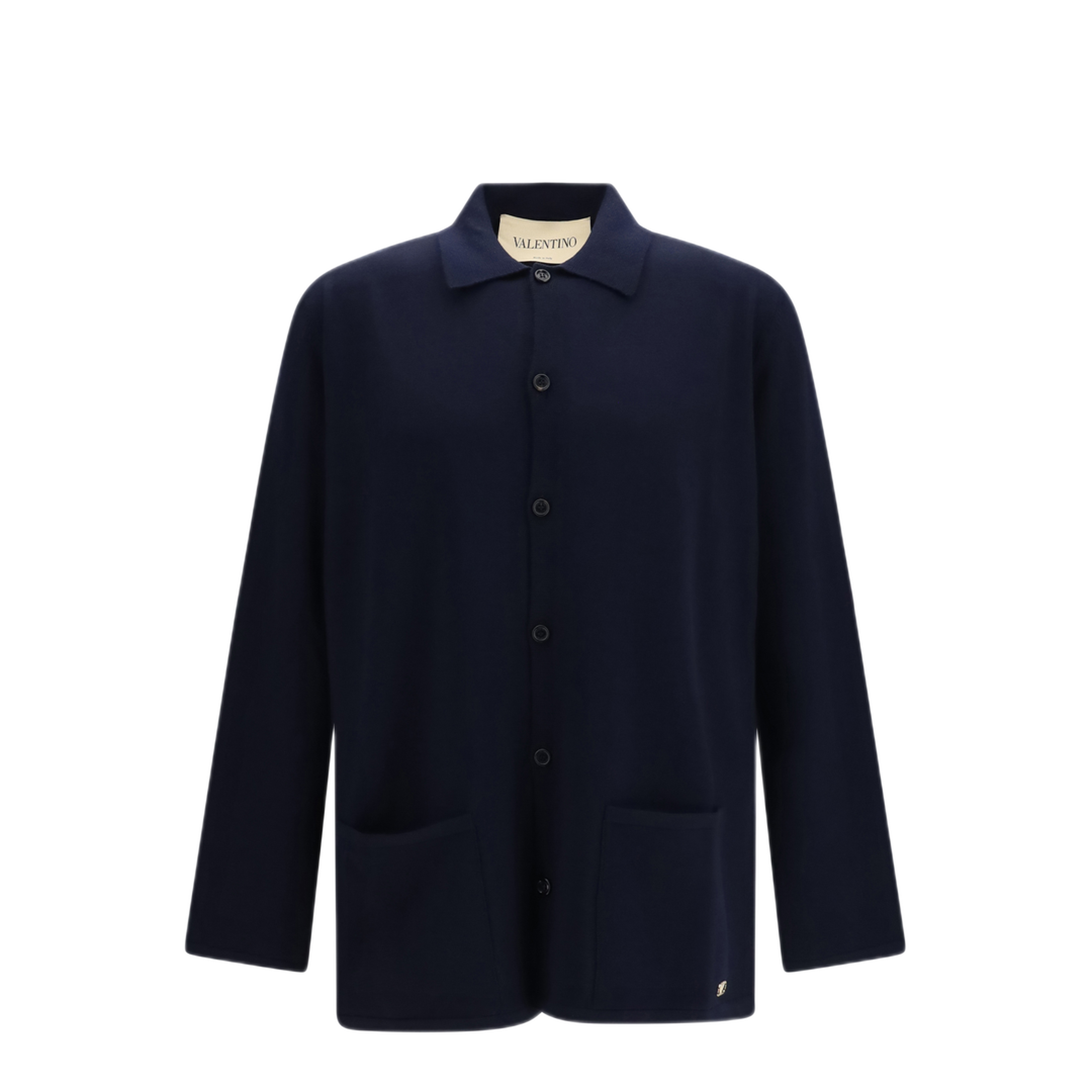 MAYFEYR - Valentino - Wool Cardigan With Vlogo - 9V3KA06QBLY598