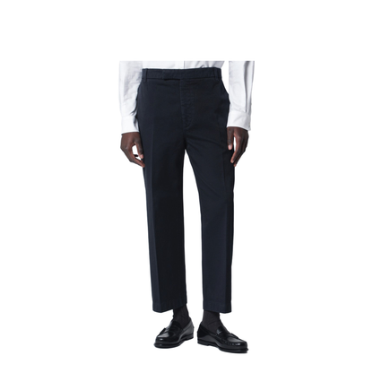 Navy Blue Cotton Trousers