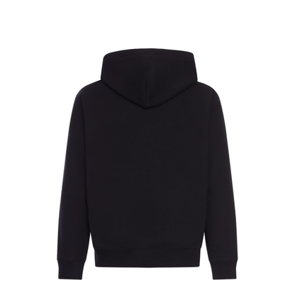 Cotton Jersey Sweatshirt with Print in Black