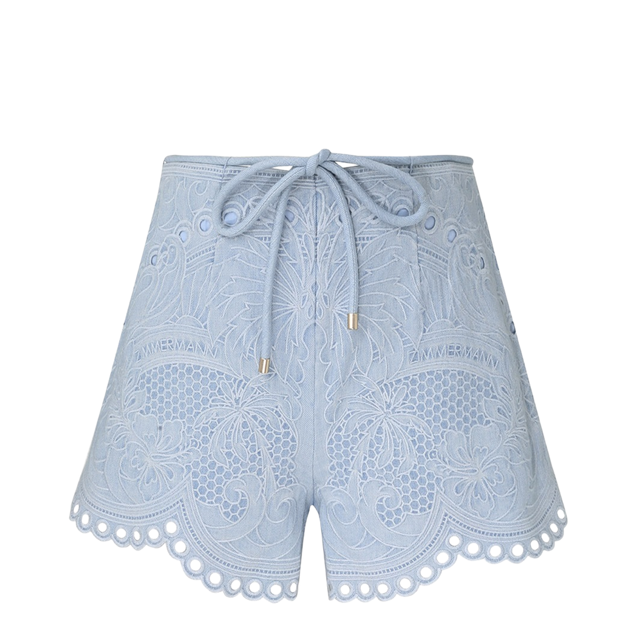 Daylight Embroidered Denim Shorts