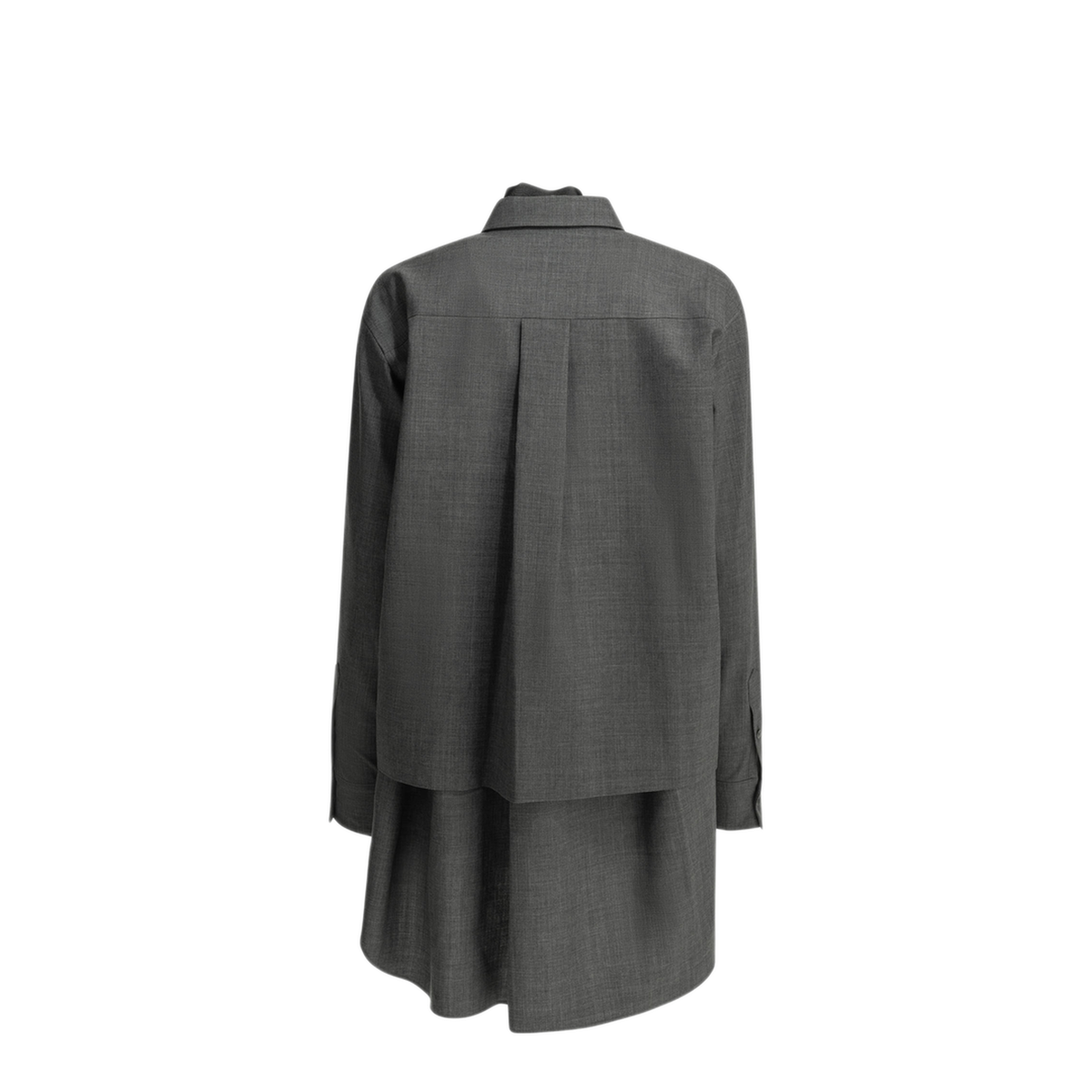MAYFEYR - Sacai - Short Wool Shirtdress - 2608566301