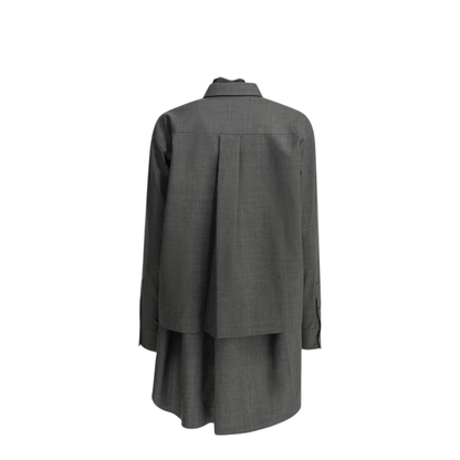 MAYFEYR - Sacai - Short Wool Shirtdress - 2608566301