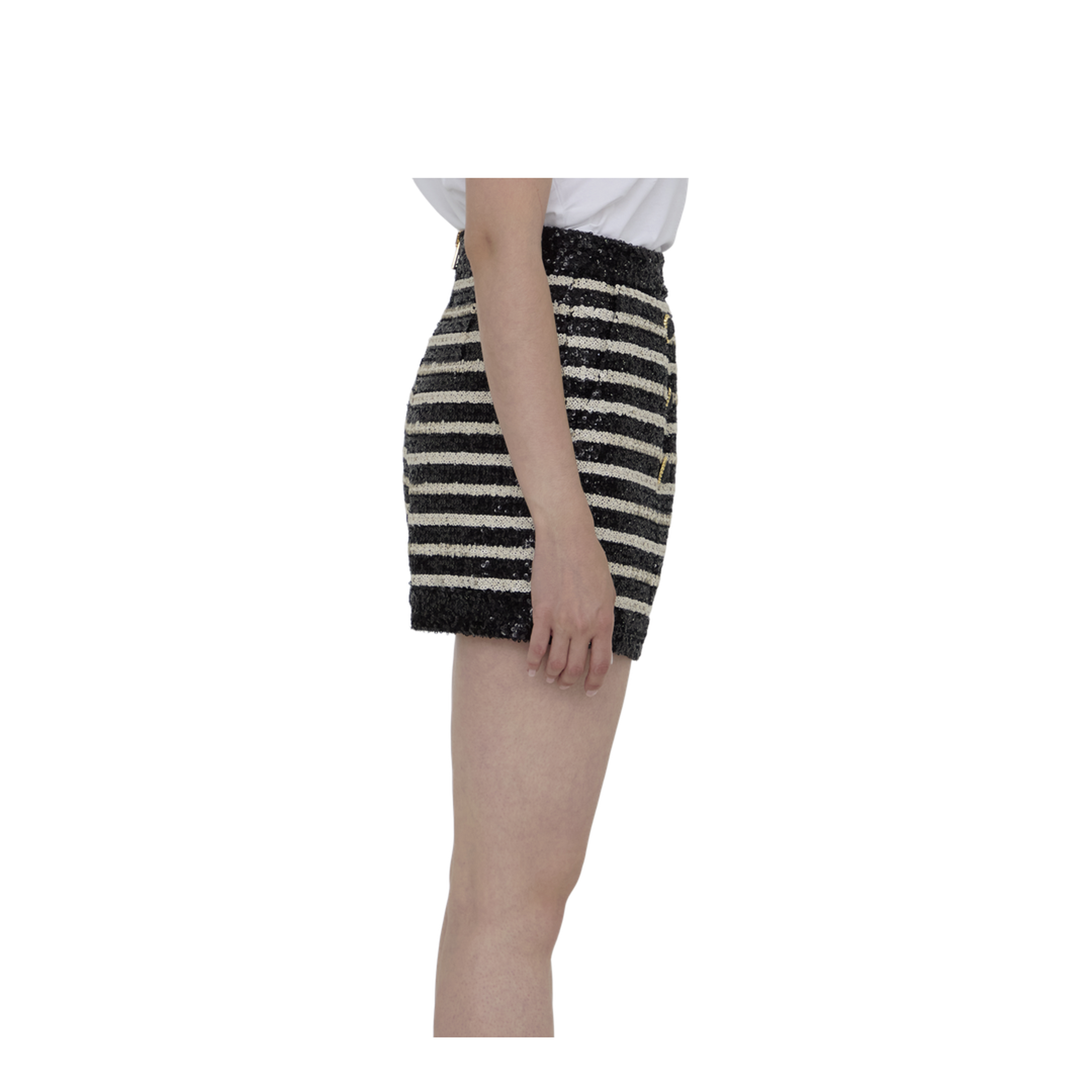 Sequined Tweed Shorts