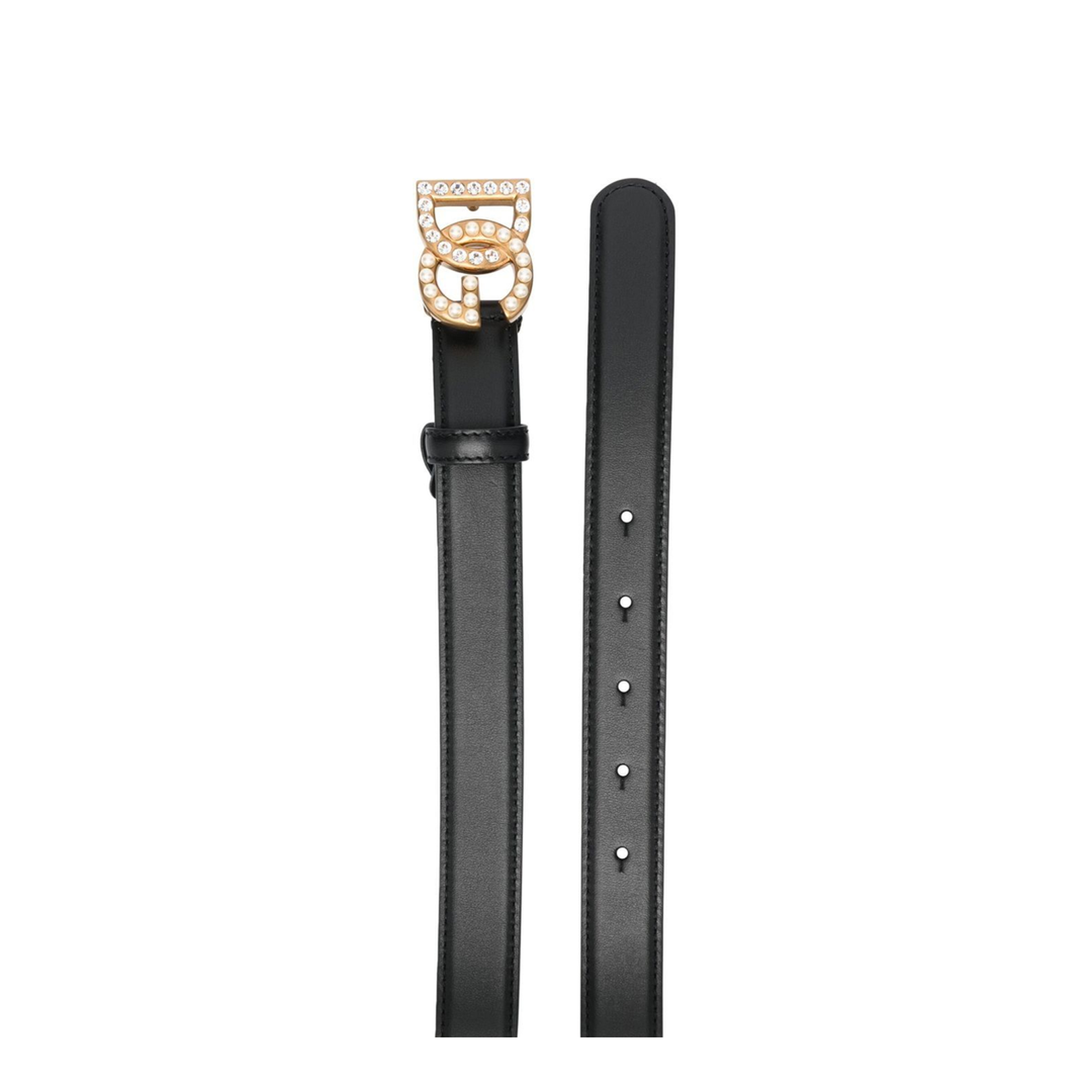 Smooth Leather Belt with Buckle