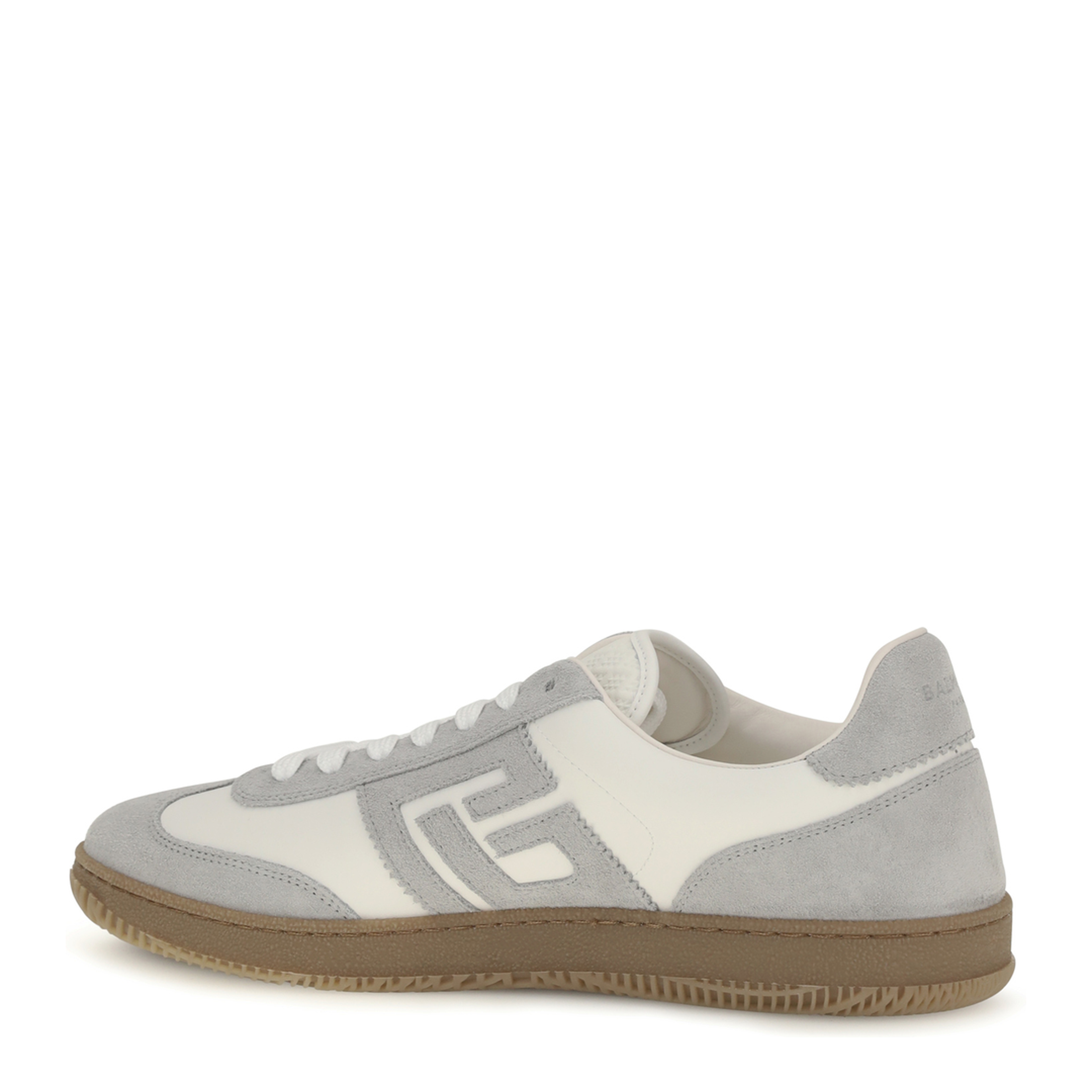 MAYFEYR - Balmain - Swan Sneakers In Suede And Smooth Leather - HM1VI360LBEWYKS