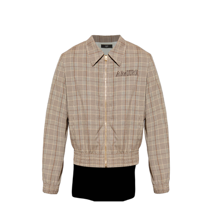 Plaid-patterned jacket