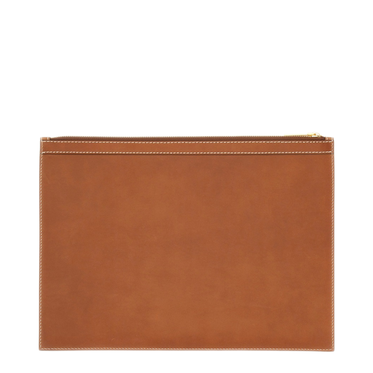 Vacchetta Leather Medium Calf Leather Document Holder - Brown