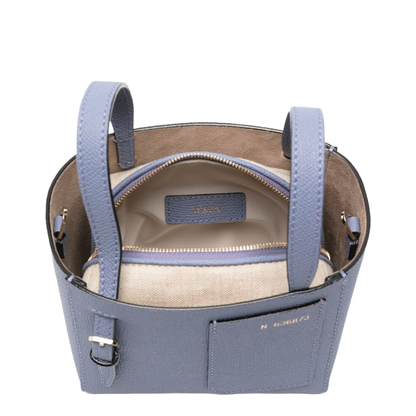 Soft Bucket Nano Bag Millepunte Calf Leather - Hydrangea Blue