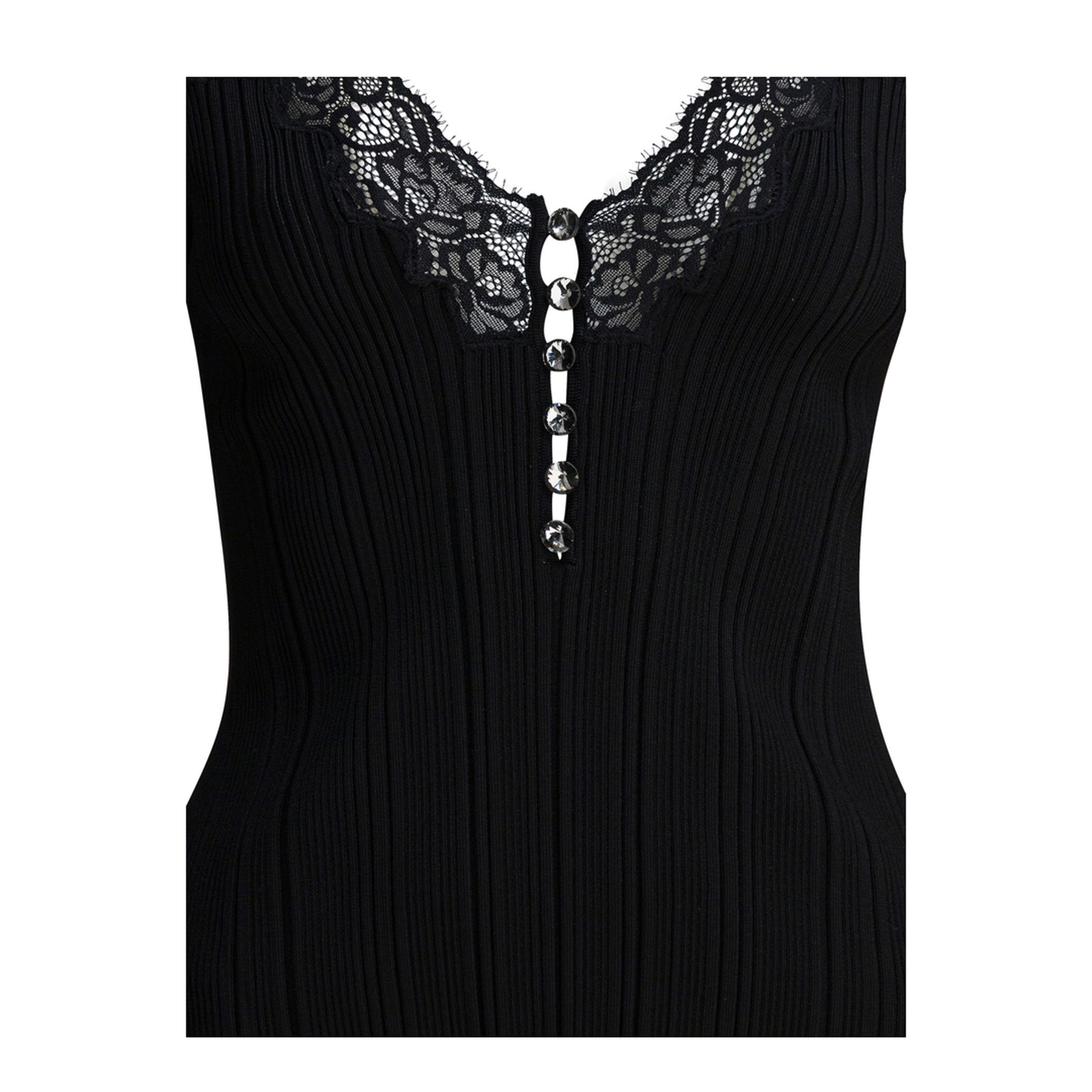 MAYFEYR - Self Portrait - Top With Lace - AW25042TBBLACK