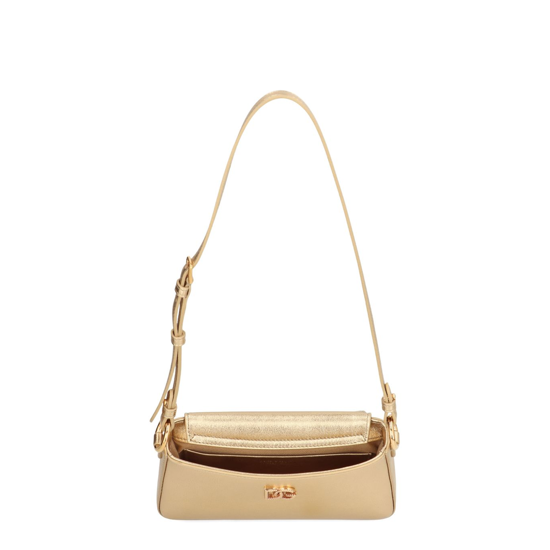 Laminated Calfskin Phone Bag - Gold