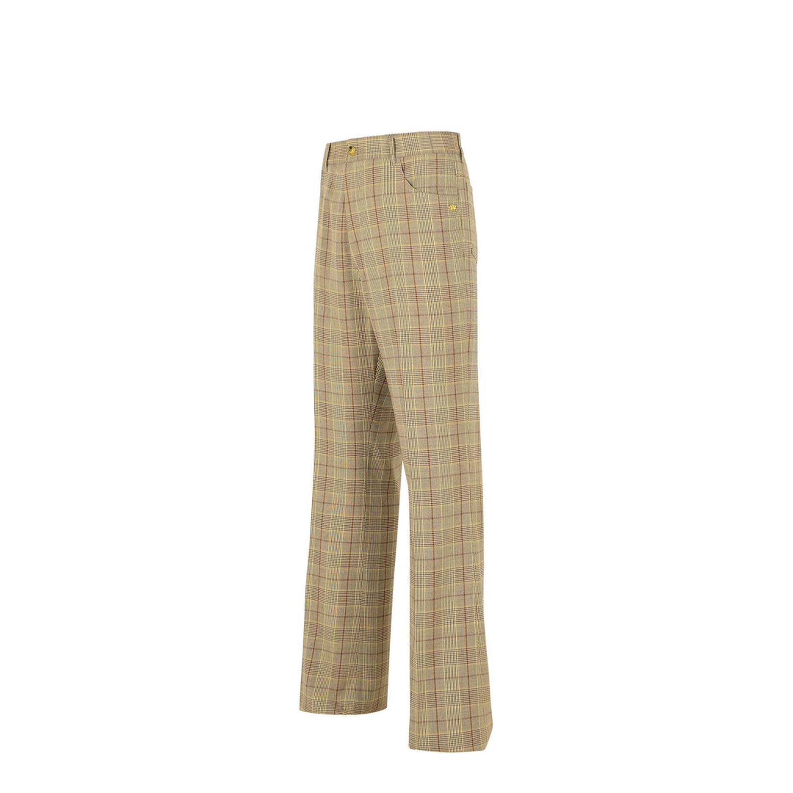 Natural Virgin Wool Blend Trousers