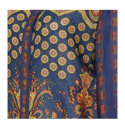 Paisley Linen Shirt With Medaglioni Voyage
