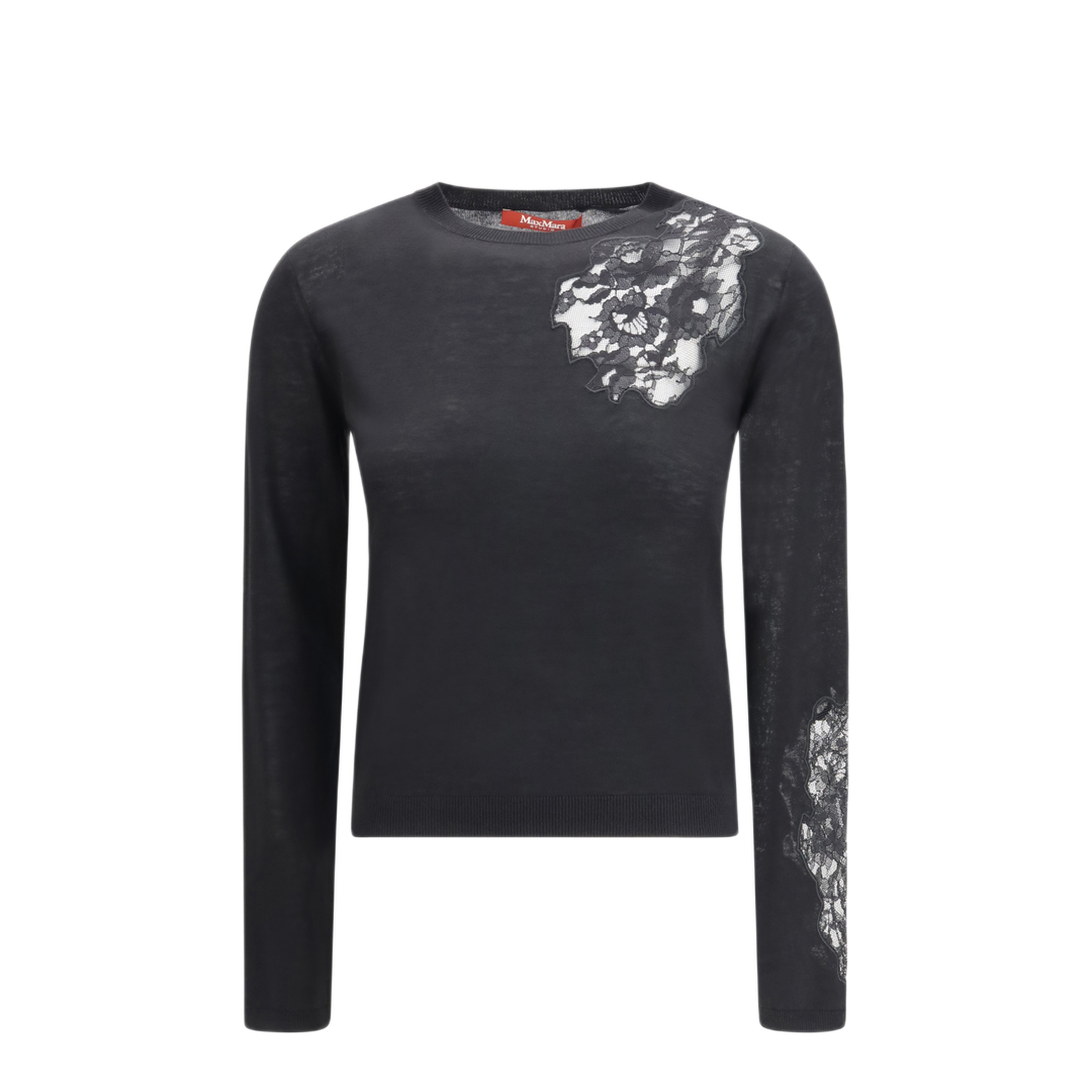 MAYFEYR -  - Wool Sweater With Lace Inserts - 2616361025600010