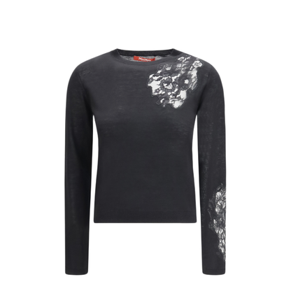 MAYFEYR -  - Wool Sweater With Lace Inserts - 2616361025600010