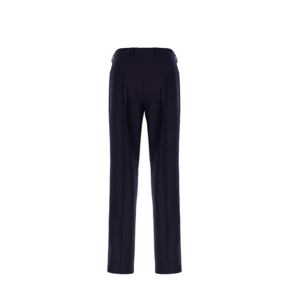 Navy Blue Wool Pants