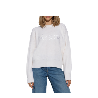Sweater with Embroidered Logo